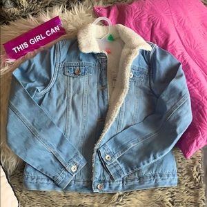 Jean Jacket with Fleece interior.